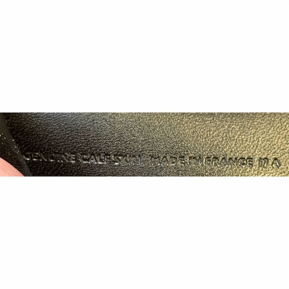 Dunhill Wallet Black Slim Bifold Gold Hardware Card Slots Billfold